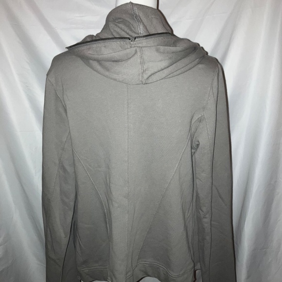 HEM & THREADS Gray Full Zip Front Hoodie Jacket - Picture 3 of 5